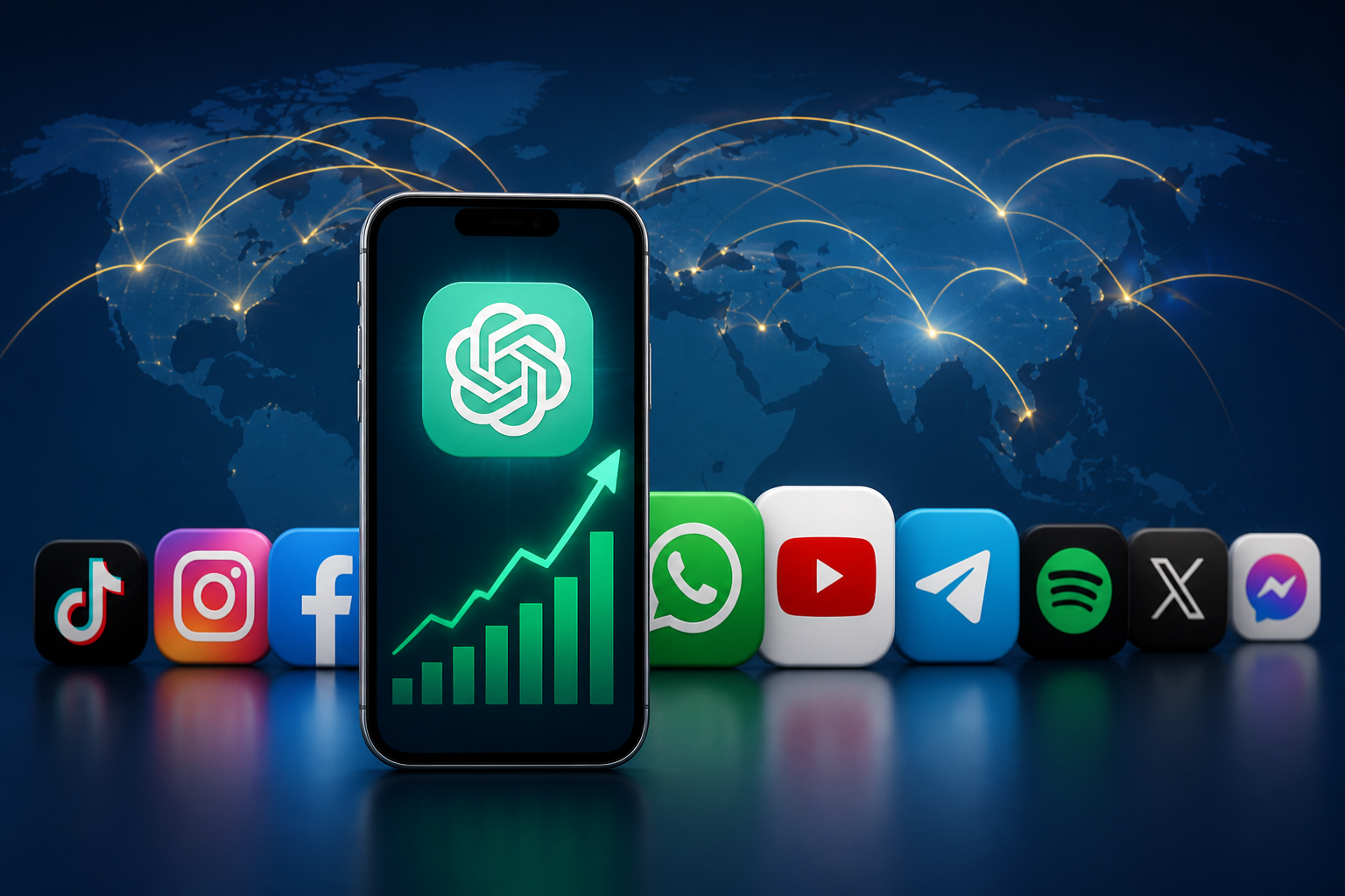 Os 10 apps mais baixados no mundo em maio de 2026: ChatGPT lidera com grande margem Imagem destacada sobre Os 10 apps mais baixados no mundo em maio de 2026: ChatGPT lidera com grande