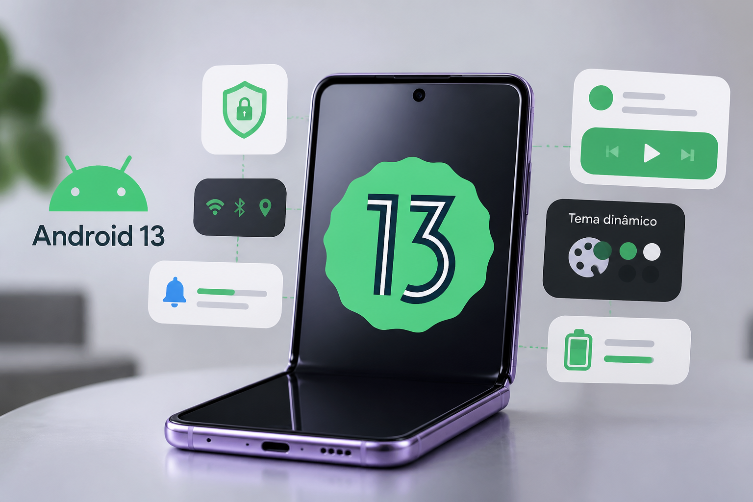 Android 13 aplicado a smartphones