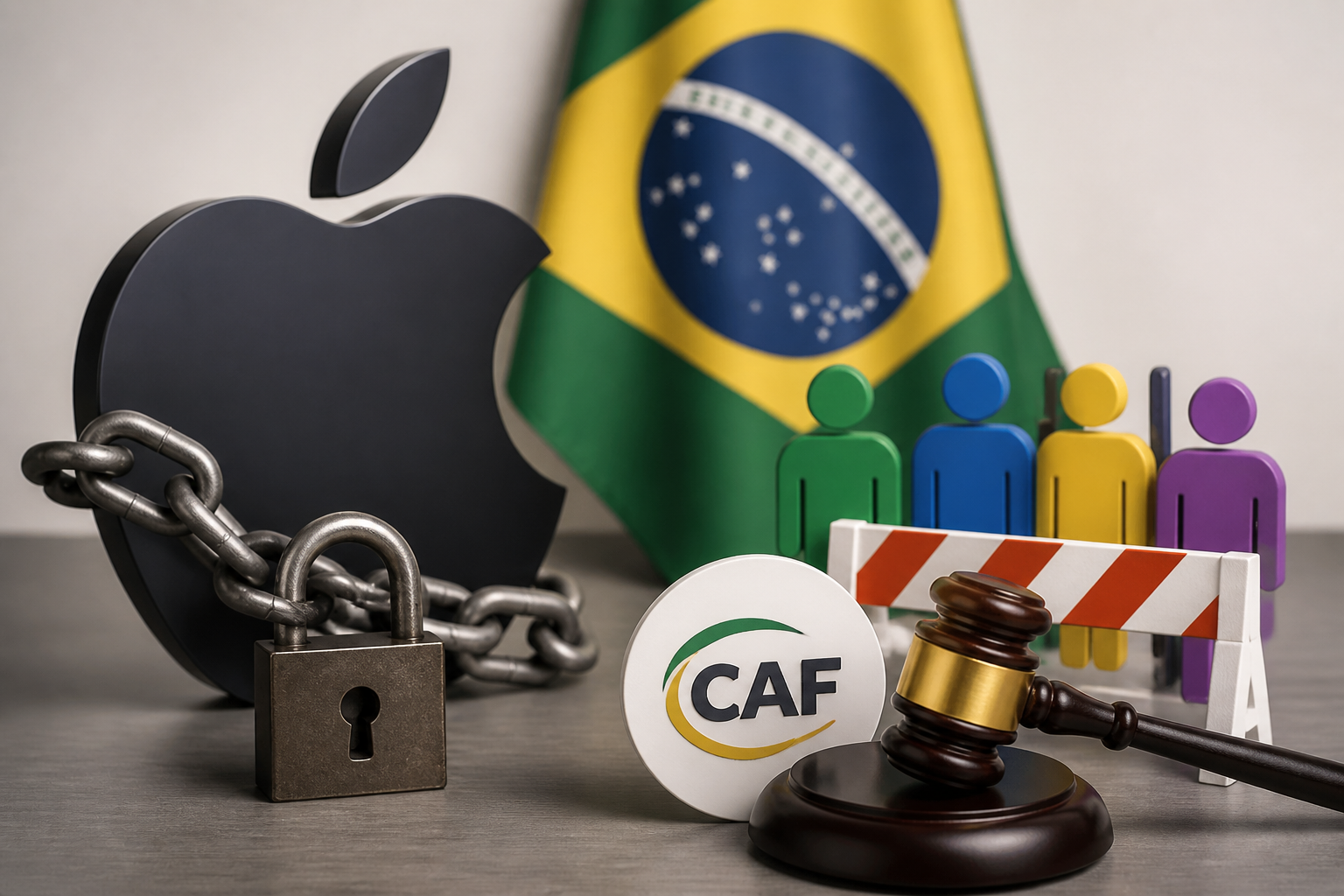 CAF critica mudanças anunciadas pela Apple no Brasil por limitar concorrência Imagem destacada sobre CAF critica mudanças anunciadas pela Apple no Brasil por limitar concorrência