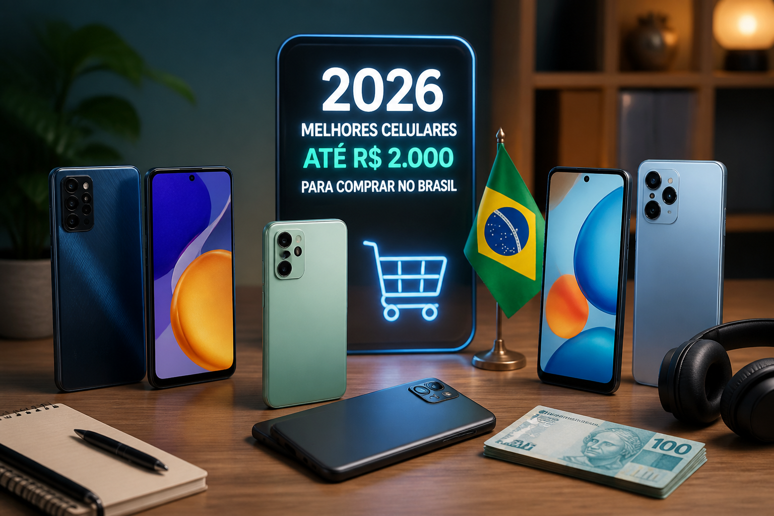 2026: Os Melhores Celulares Até R$ 2.000 Comprar no Brasil aplicado a smartphones