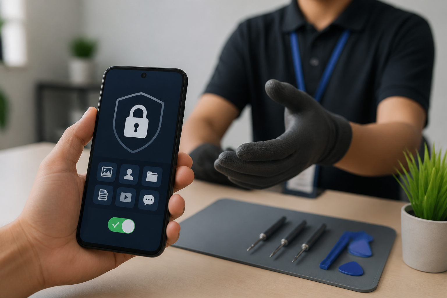 Detalhes sobre Como blindar seus arquivos antes de entregar o celular a um técnico ou atendente