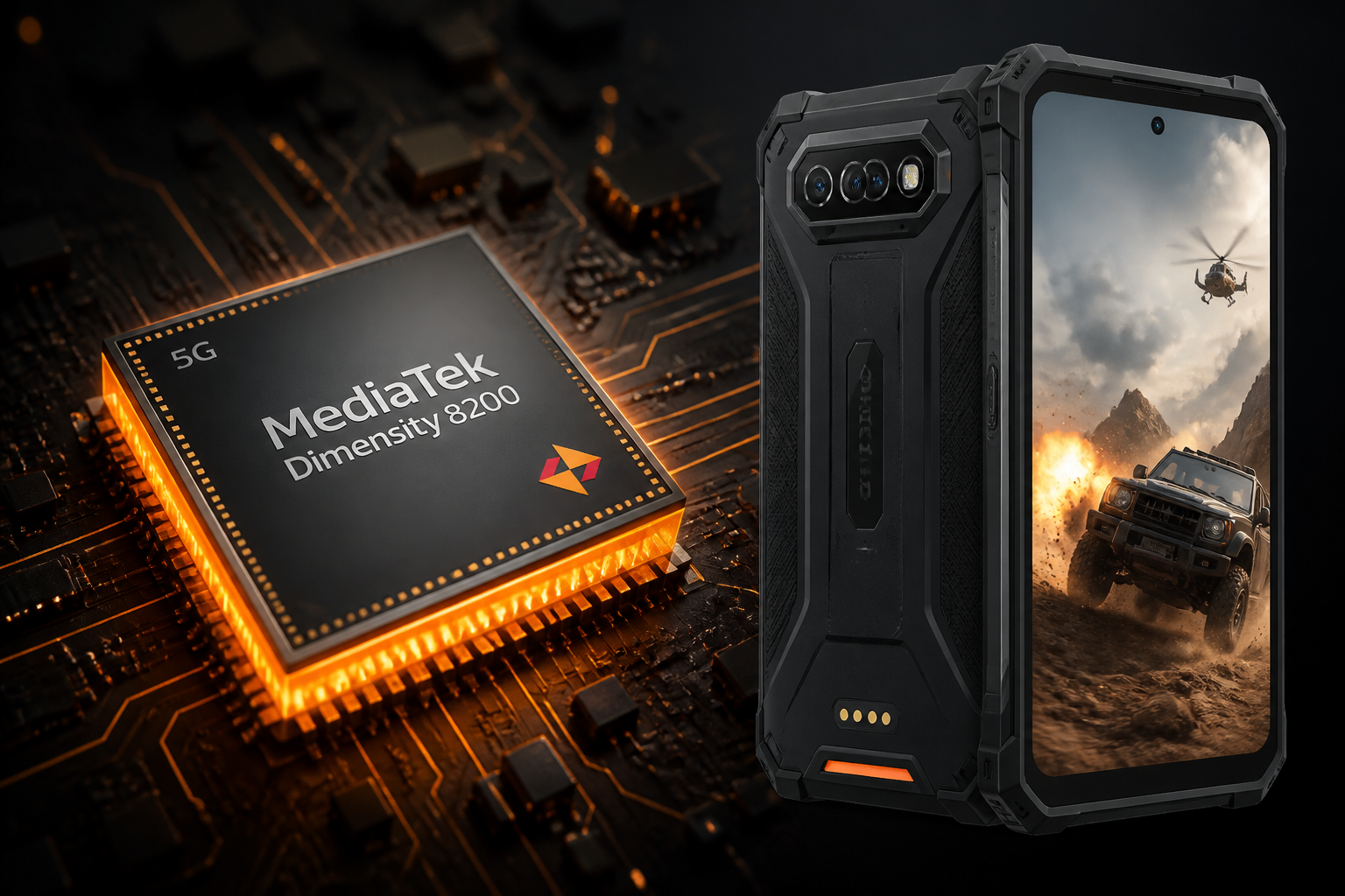Dimensity 8200 aplicado a smartphones