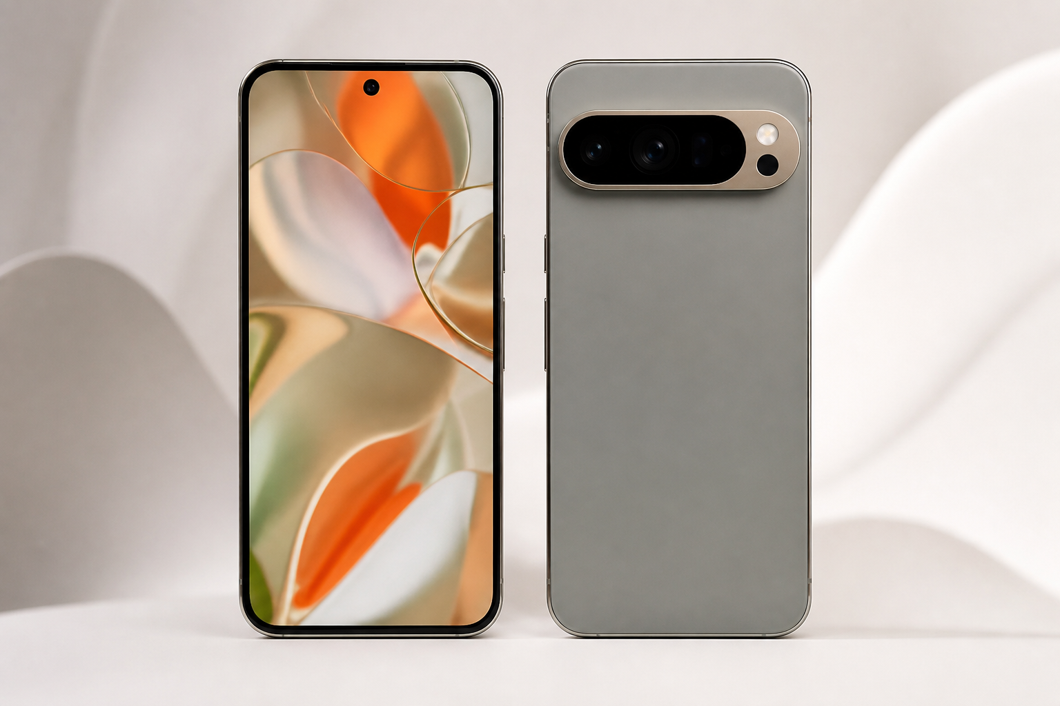 Google Pixel 9 Pro XL conquista segundo lugar em ranking de câmeras e destaque na qualidade de tela Pixel 9 Pro XL em vista frontal e traseira