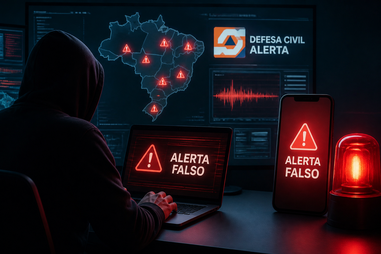 Hackers Invadem Sistema Defesa Civil Alerta e Disparam Alarmes Falsos no Brasil Imagem destacada sobre Hackers Invadem Sistema Defesa Civil Alerta e Disparam Alarmes Falsos no Brasil