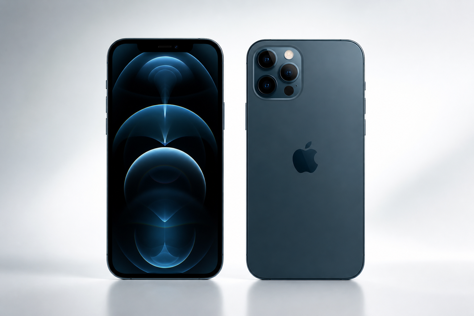 iPhone 12 Pro Max ainda vale a pena em 2026? Análise técnica completa iPhone 12 Pro Max em vista frontal e traseira