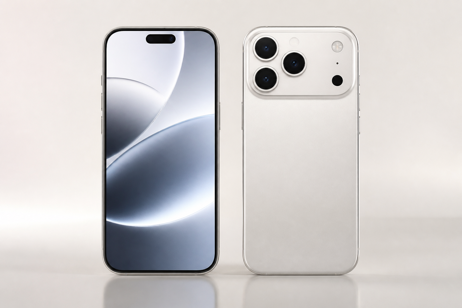 iPhone 18 Pro em vista frontal e traseira