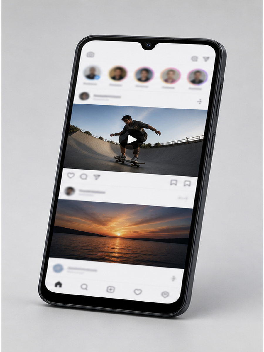 Tela do Samsung Galaxy A16 5G com apps e videos em guia de celular ate R$ 1.500
