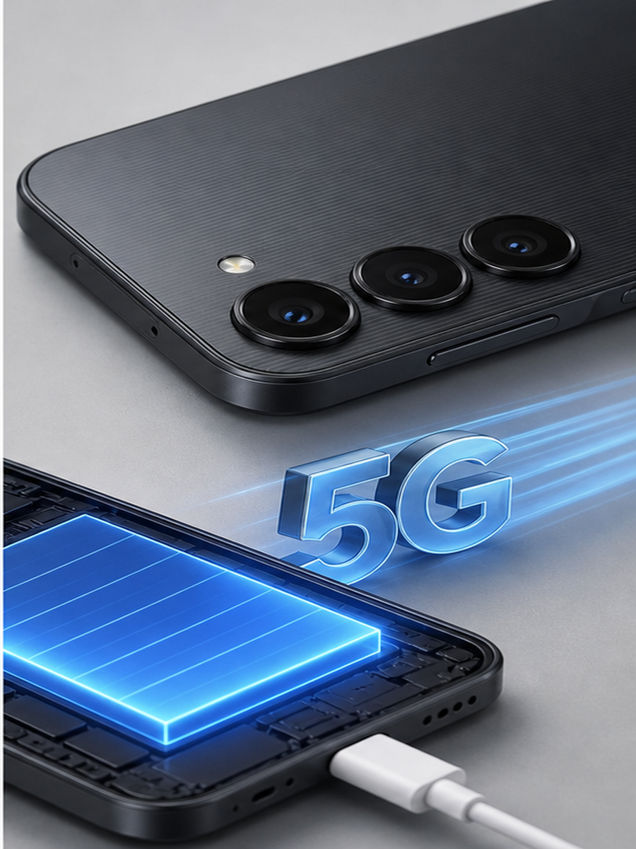 Camera tripla e carregamento USB-C do Galaxy A16 5G em artigo de custo-beneficio