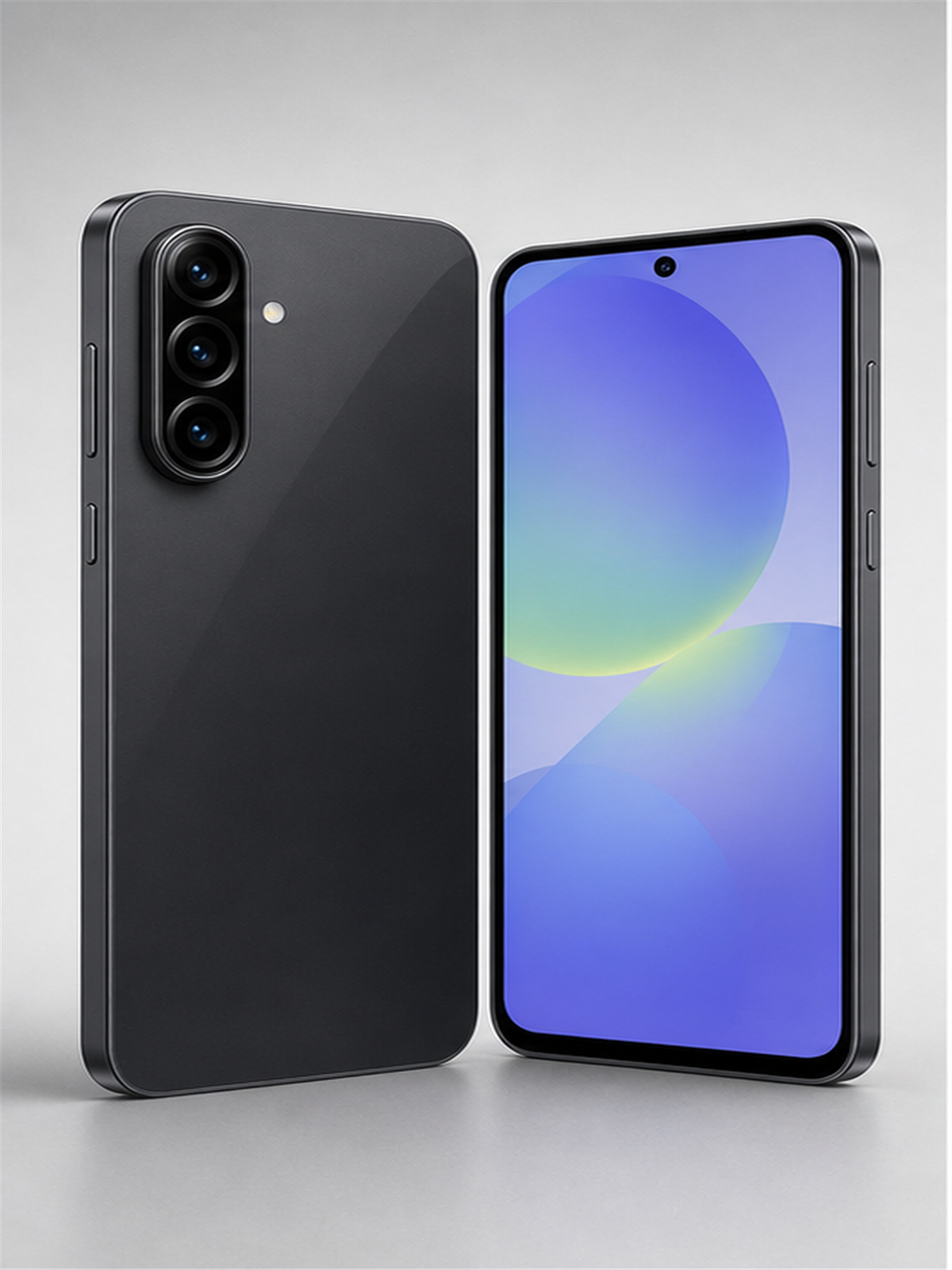 Samsung Galaxy A56 5G sem logo em vista frontal e traseira para artigo de celular ate R$ 2.000