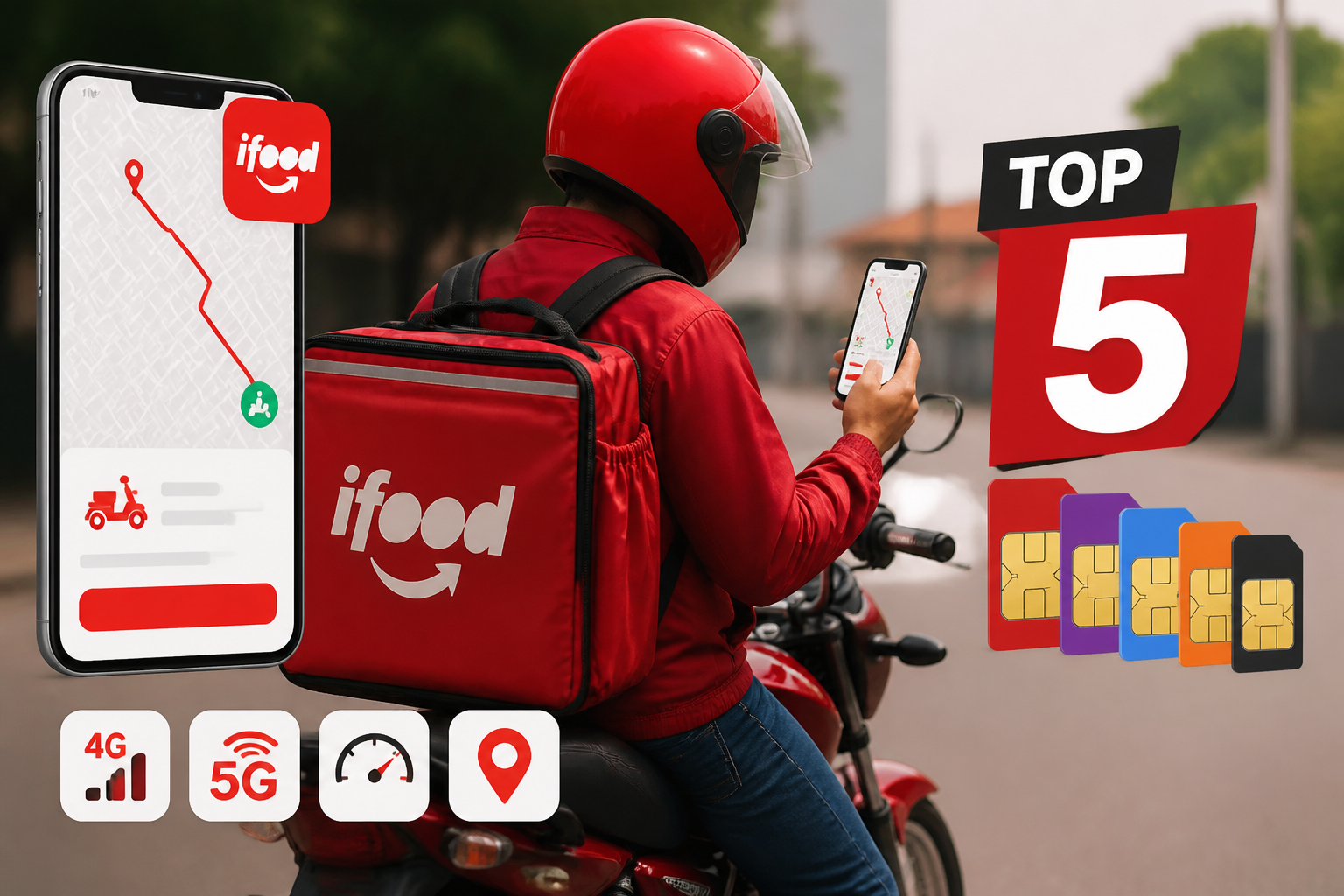 Qual o melhor plano de celular para fazer entregas no iFood? TOP 5 para motoboys e entregadores Imagem destacada sobre Qual o melhor plano de celular fazer entregas no iFood? TOP 5 motoboys e