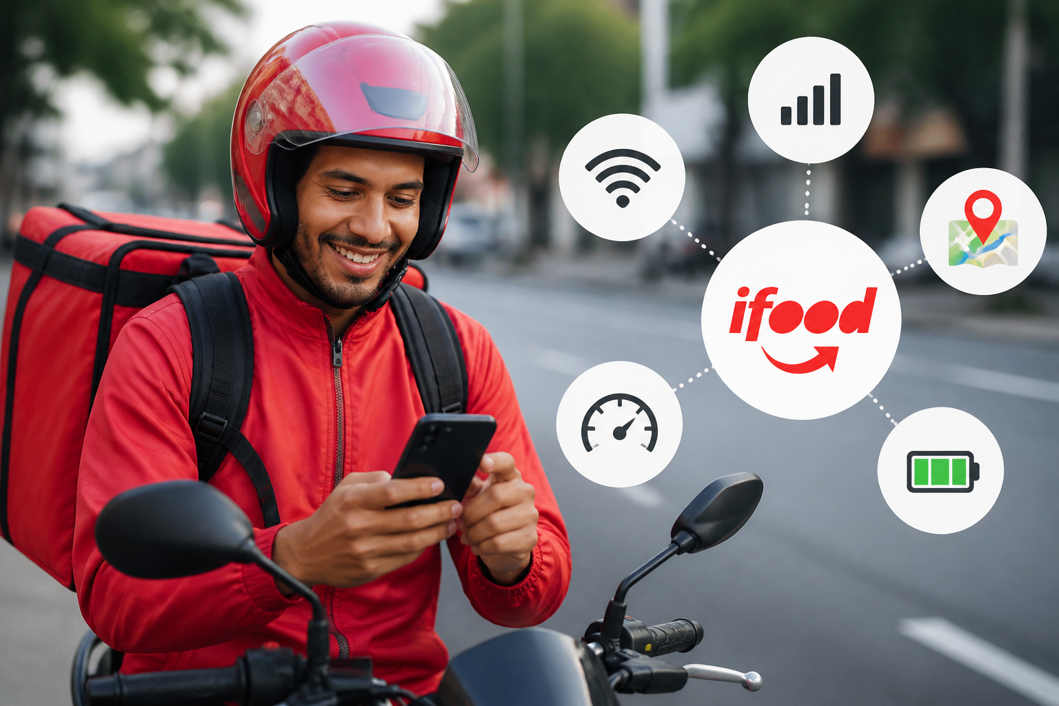 Detalhes sobre Qual o melhor plano de celular fazer entregas no iFood? TOP 5 motoboys e