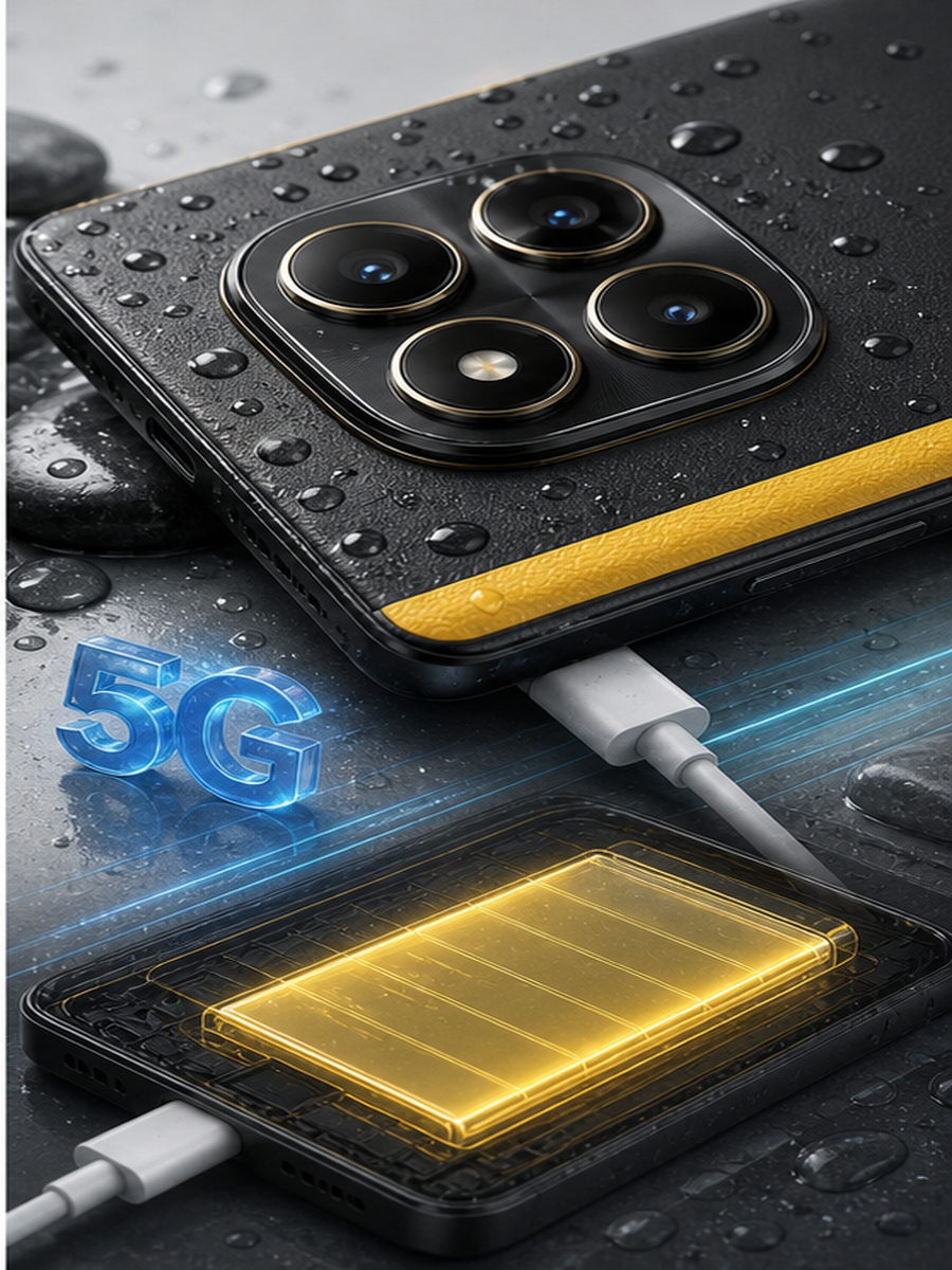 Camera com OIS, 5G e carregamento de 45 W do POCO X7 em artigo para jogos e fotos