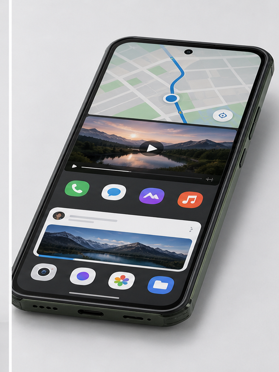 Tela do Realme 14x com apps de uso diario em guia de celular ate R$ 1.500