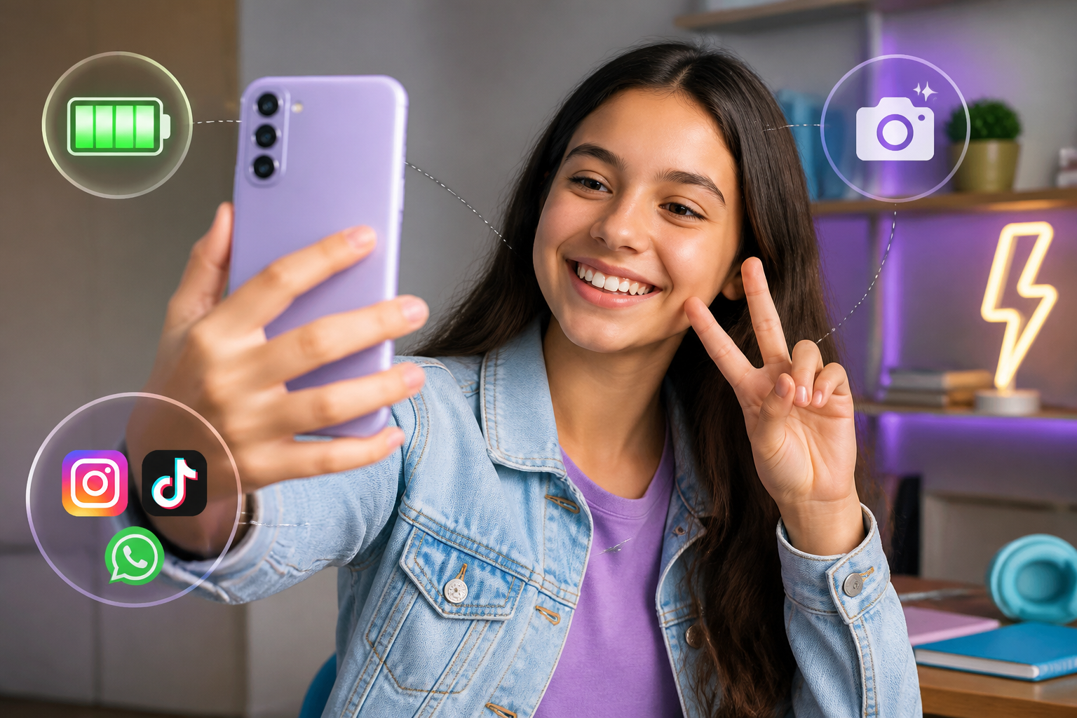 Detalhes sobre Os melhores celulares adolescentes em 2026: bateria durável, câmeras redes