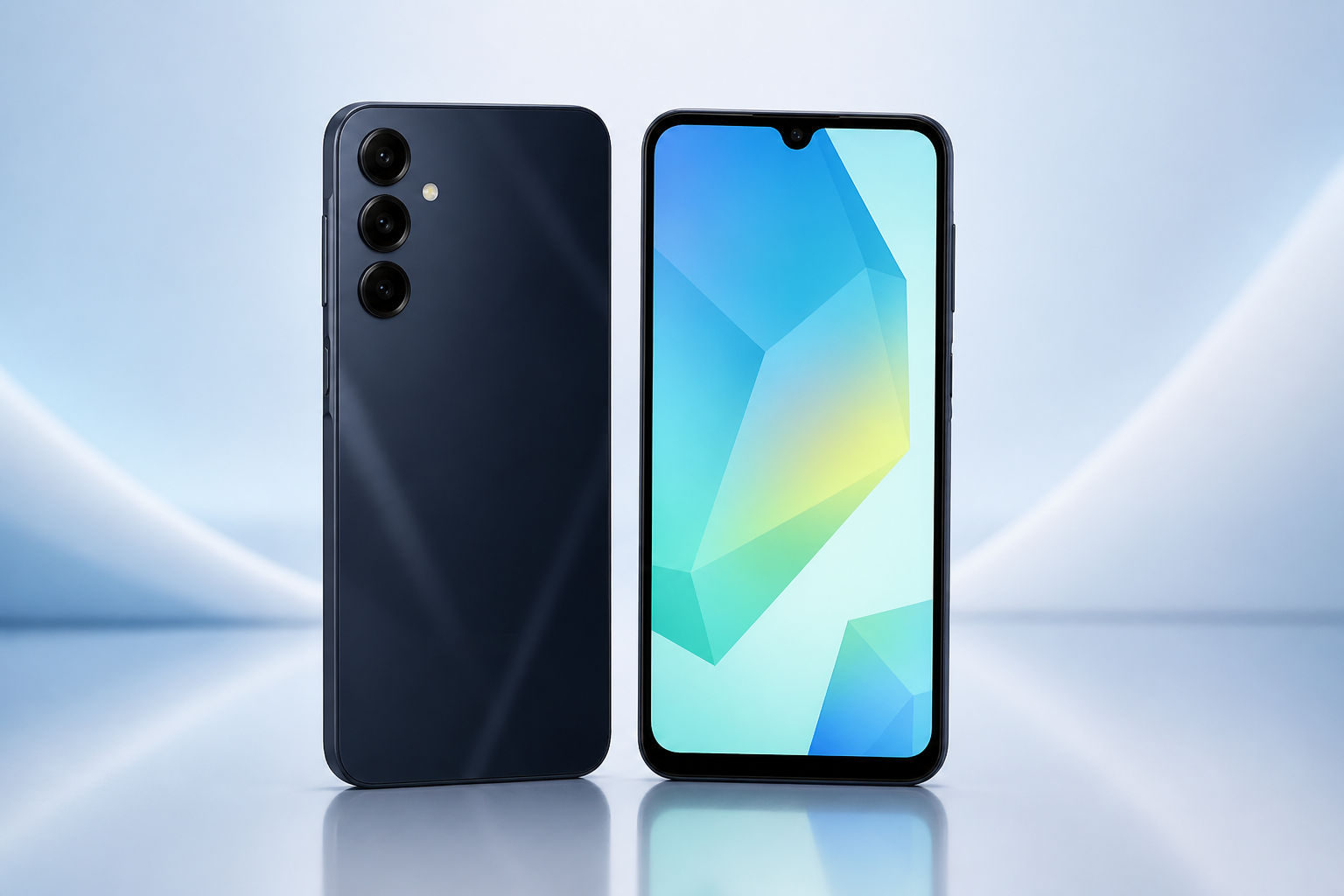 Melhores Celulares Baratos que Não Travem e São Bons para Trabalho em 2026 Samsung Galaxy A16 5G em vista frontal e traseira