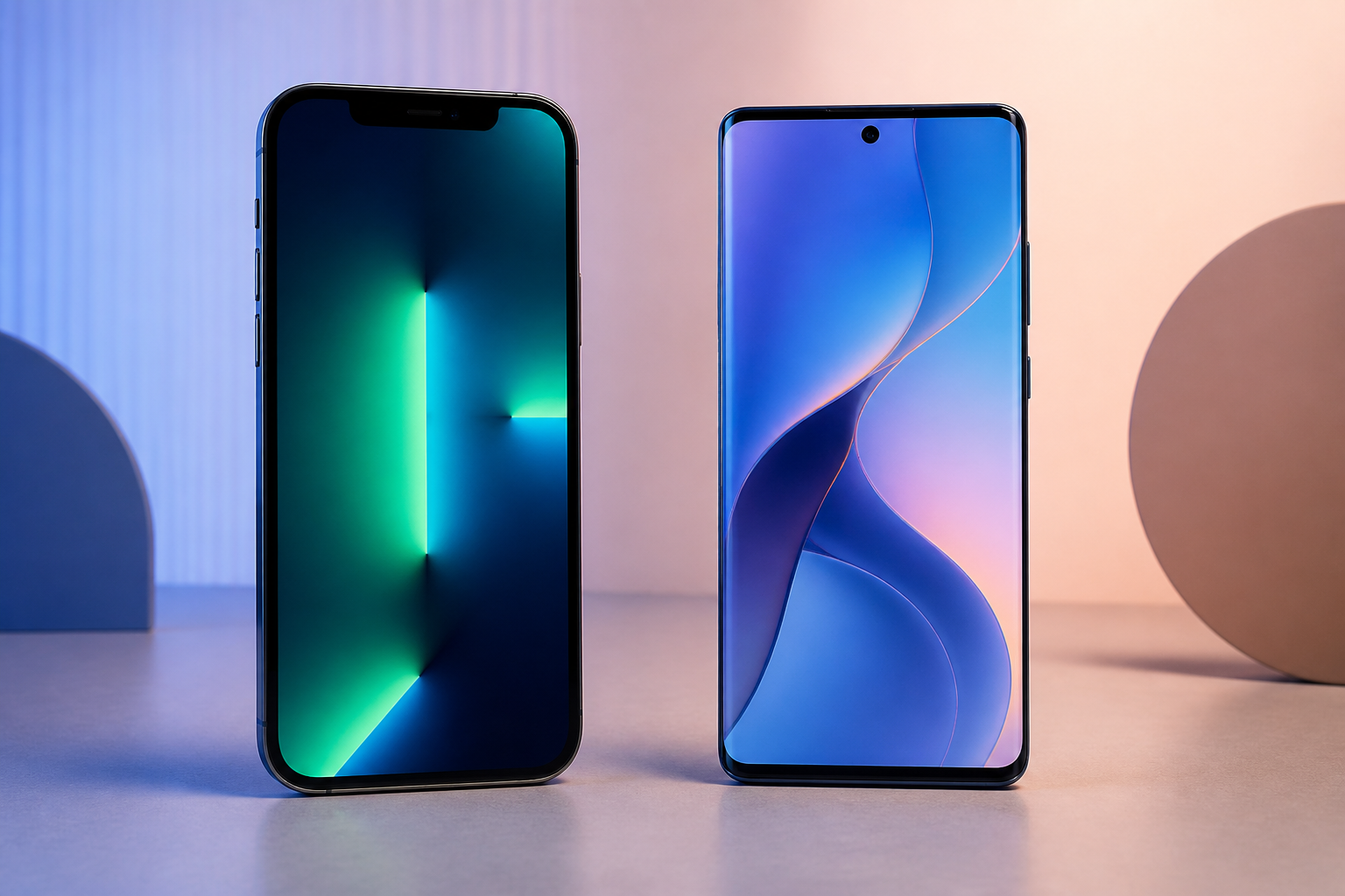 Tela do iPhone 13 Pro Max comparada com tela do Motorola Edge 70 Fusion