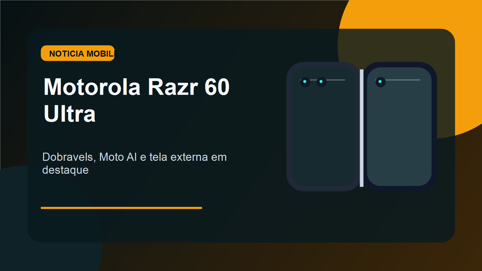 Motorola Razr 60 Ultra dobravel com tela externa grande e recursos Moto AI