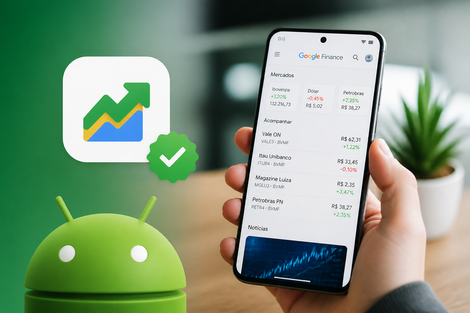 Detalhes sobre Novo aplicativo Google Finance Android sai da versão beta e promete ajudar você
