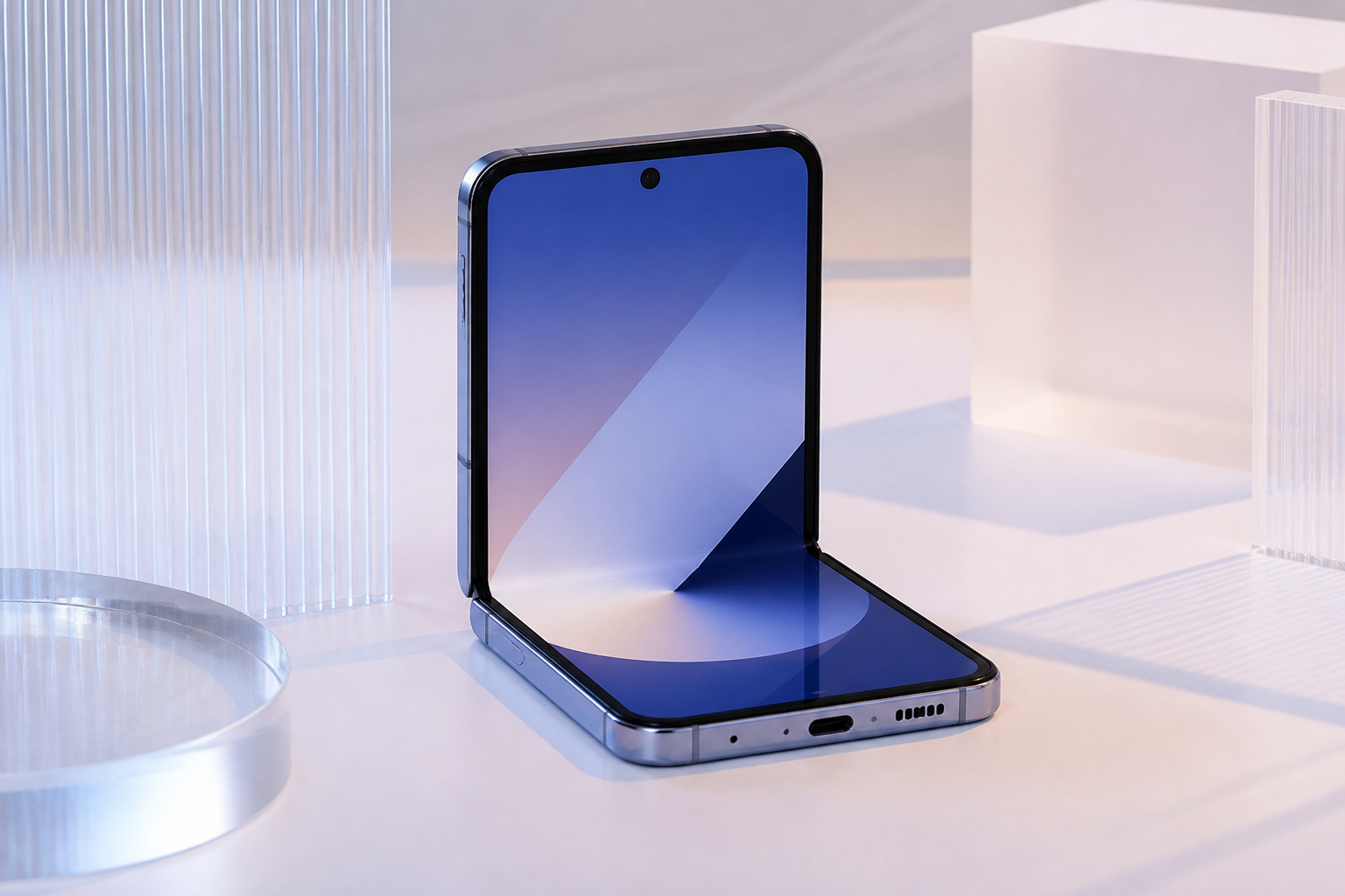 Tela do Galaxy Z Flip 6 em uso real