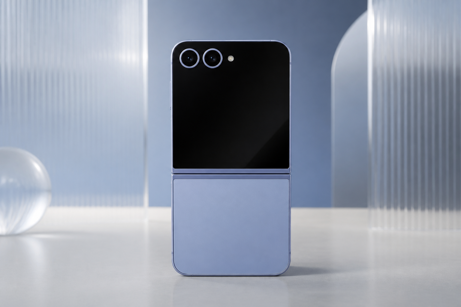 Conjunto de cameras do Galaxy Z Flip 6