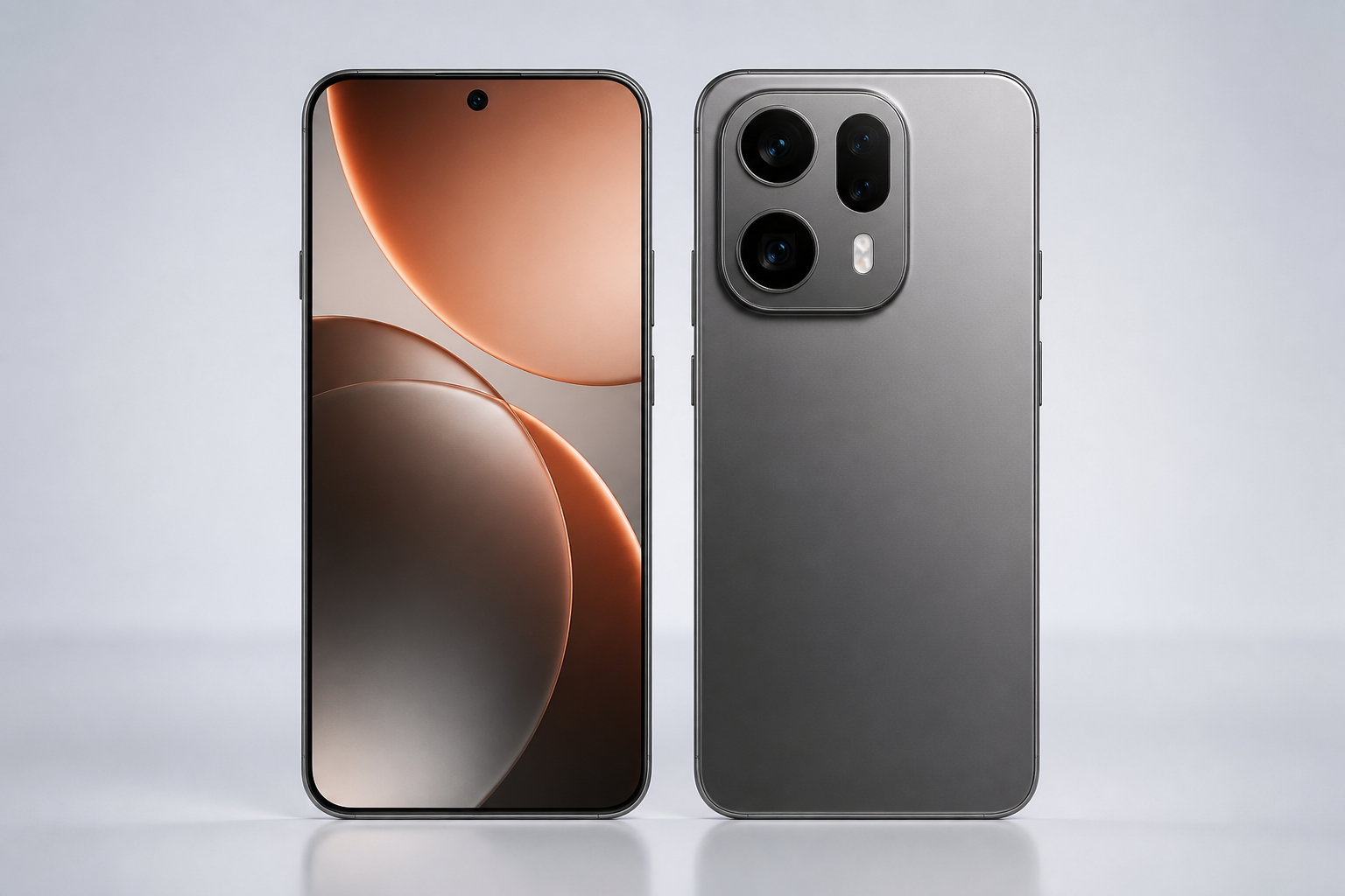OPPO Find X9 Pro é lançado no Brasil com câmera de 200 MP e bateria de 7.500 mAh OPPO Find X9 Pro em vista frontal e traseira