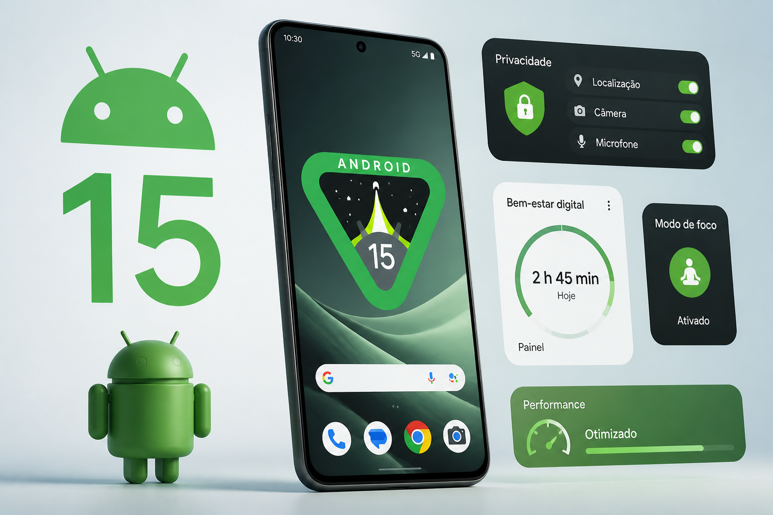 Android 15 aplicado a smartphones