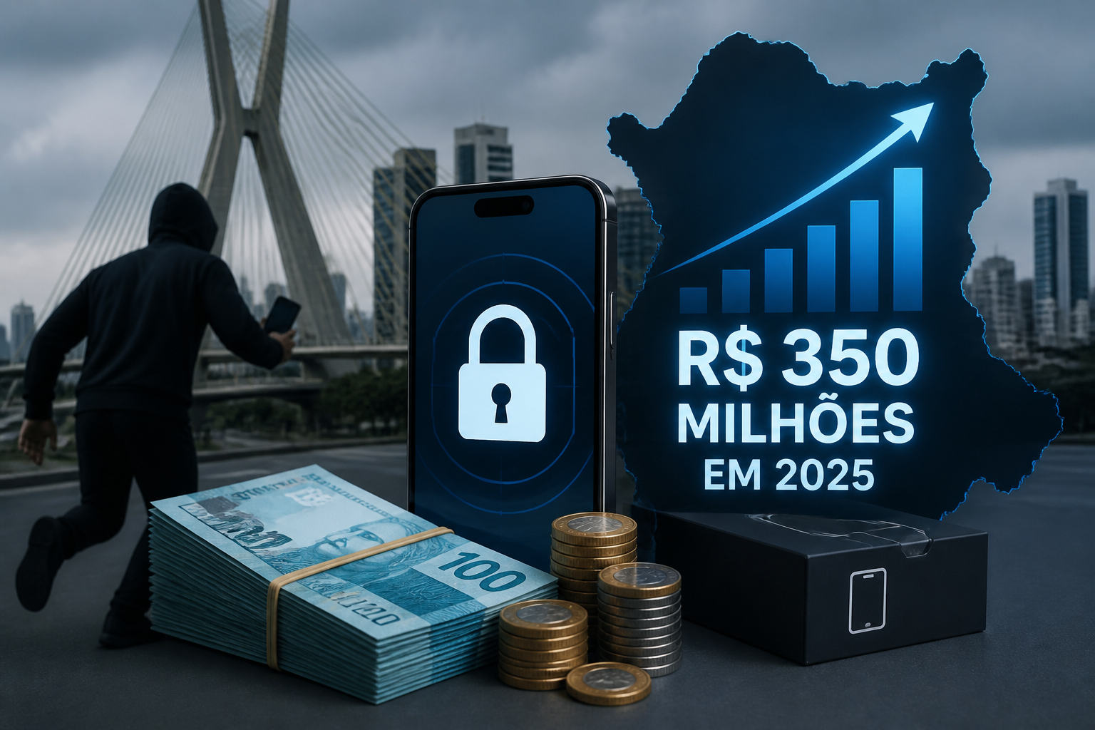 Detalhes sobre Paulistanos gastaram mais de R$ 350 milhões repor celulares roubados em 2025