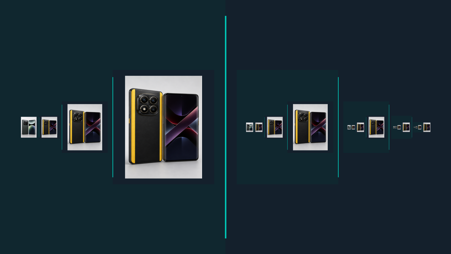 Redmi Note 14 Pro e POCO X7 lado a lado em comparativo