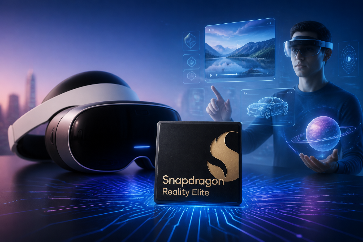 Imagem destacada sobre Qualcomm lança Snapdragon Reality Elite revolucionar dispositivos XR em 2026
