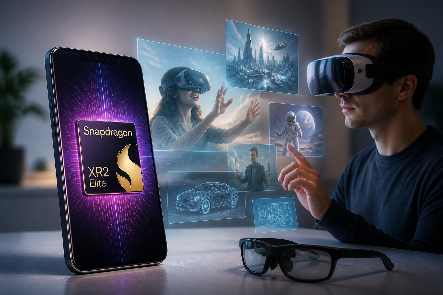 Qualcomm lança Snapdragon Reality Elite revolucionar dispositivos XR em 2026 aplicado a smartphones