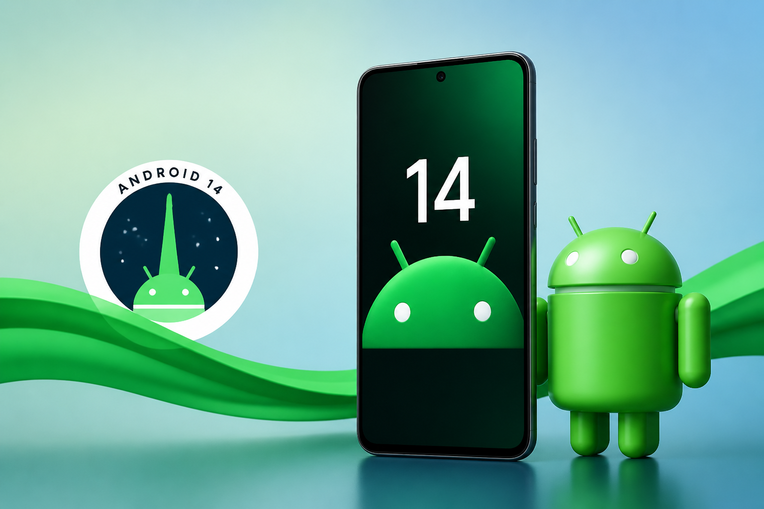 Imagem destacada sobre Android 14