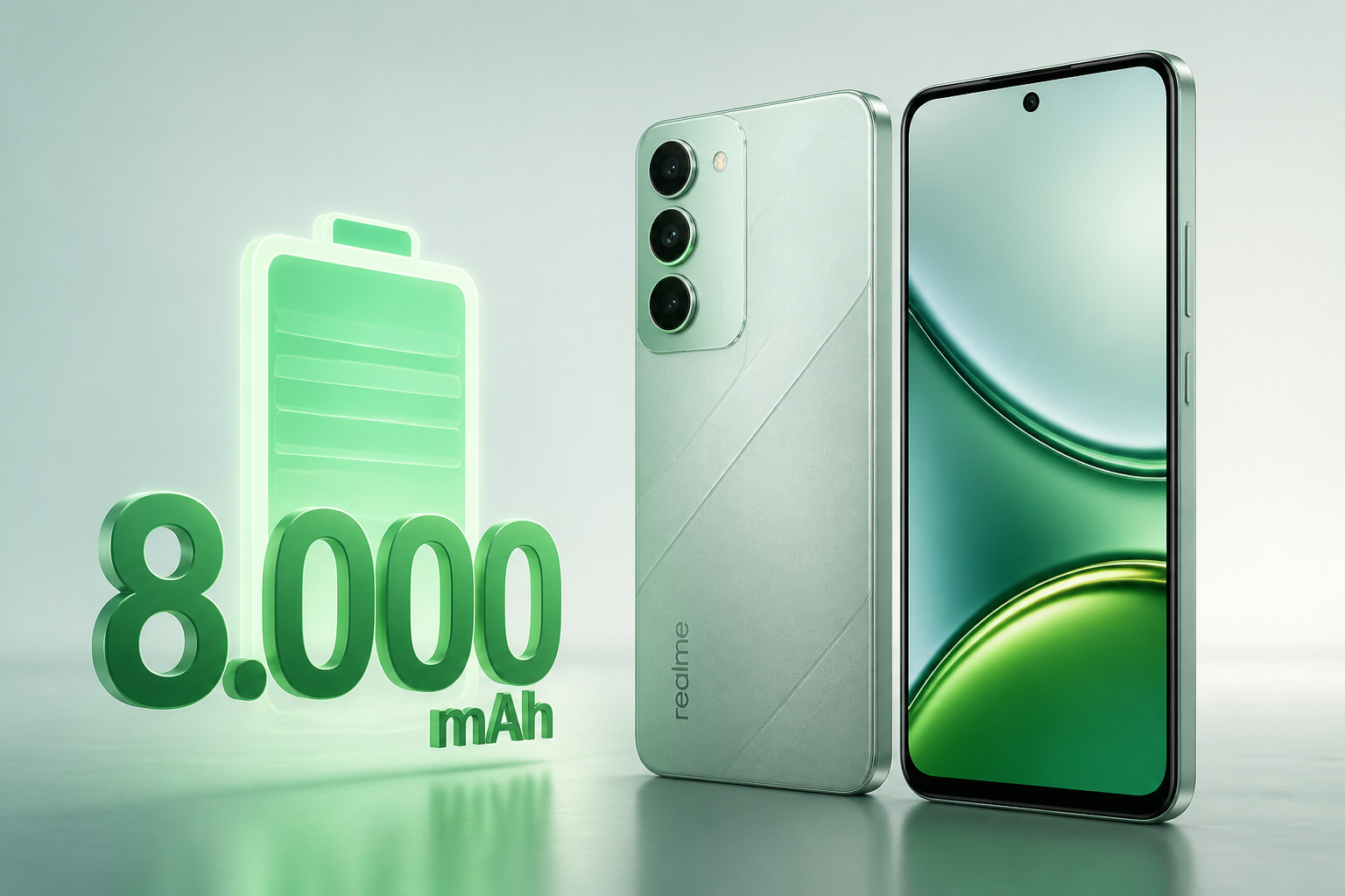 Detalhes sobre Realme P4x 4G é lançado com bateria de 8.000 mAh e design renovado