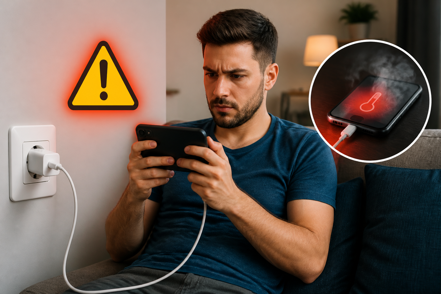 Os Riscos de Usar o Celular Enquanto Está Carregando aplicado a smartphones