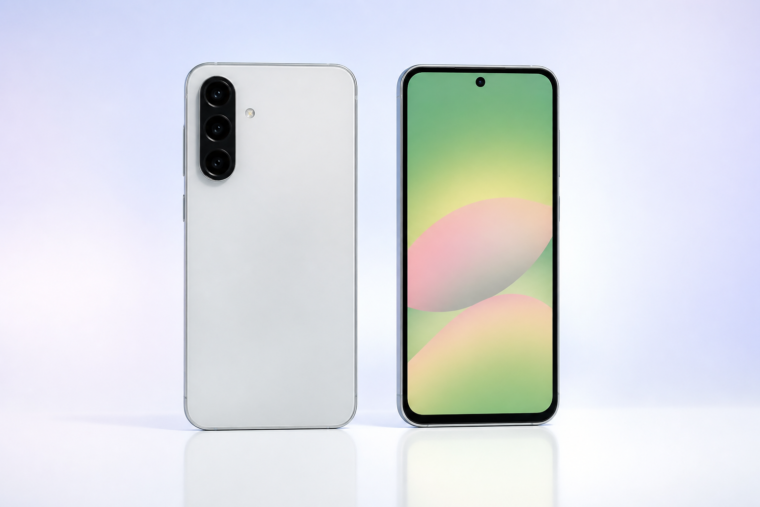 Samsung Galaxy A56 5G: Vale a Pena Comprar em 2026? Samsung Galaxy A56 5G em vista frontal e traseira