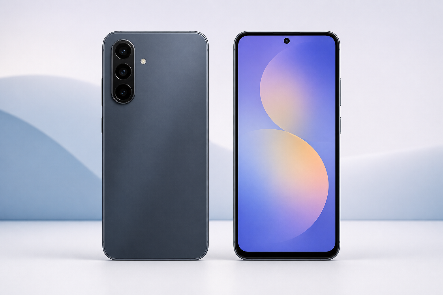 Samsung Galaxy A57 5G: análise técnica detalhada do intermediário robusto com AI e Super AMOLED Samsung Galaxy A57 5G em vista frontal e traseira