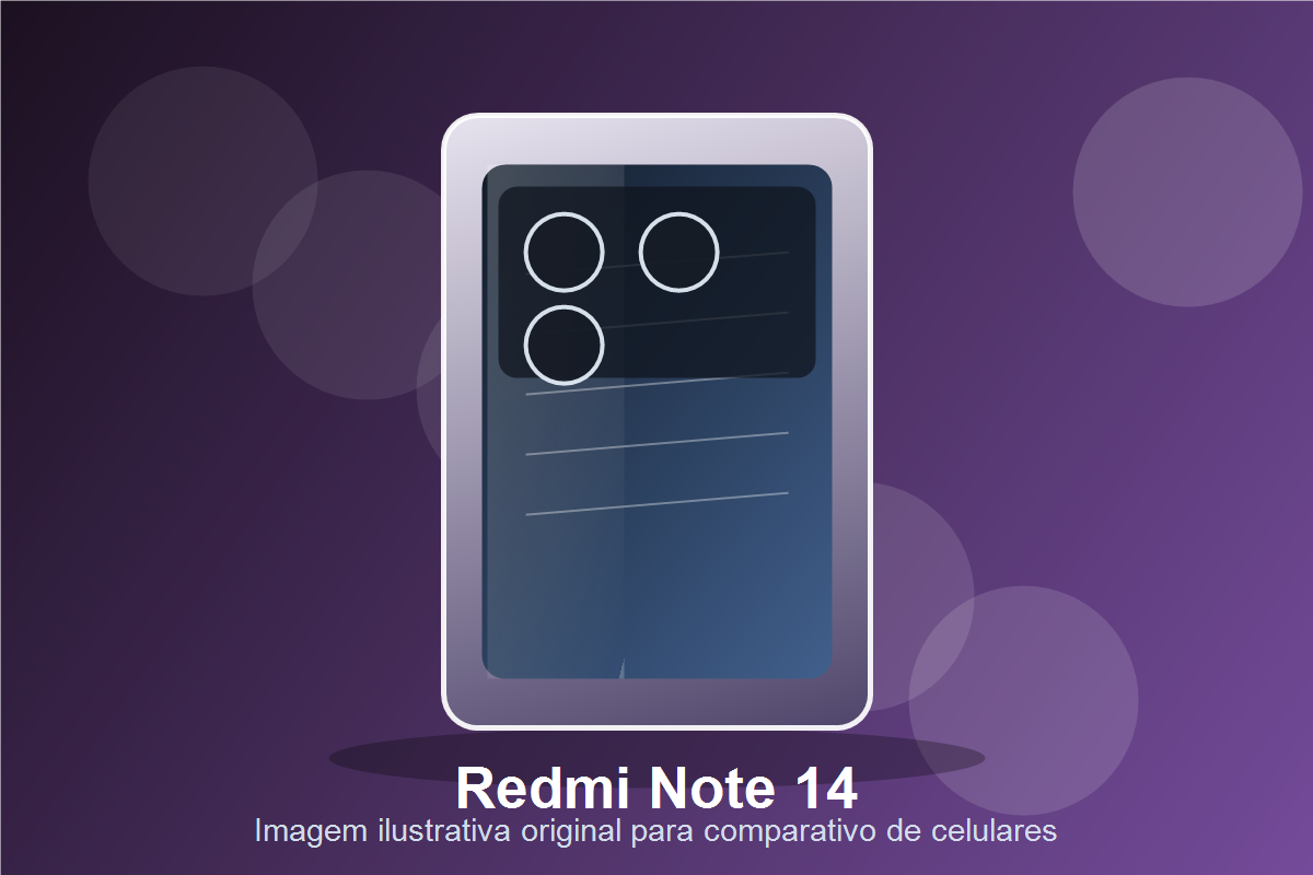 Imagem realista original do Redmi Note 14 para comparativo com Galaxy A56, camera, tela AMOLED e bateria