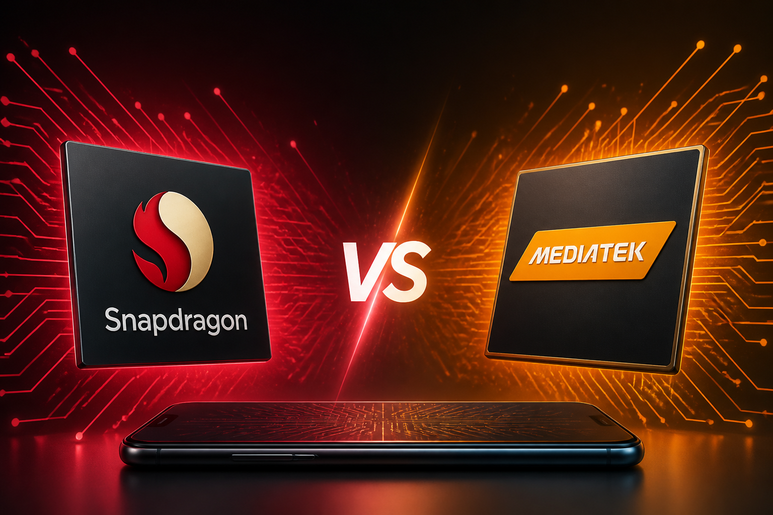 Snapdragon ou MediaTek: Qual chip domina os celulares em 2024? Imagem destacada sobre Snapdragon ou MediaTek: Qual chip domina os celulares em 2024?