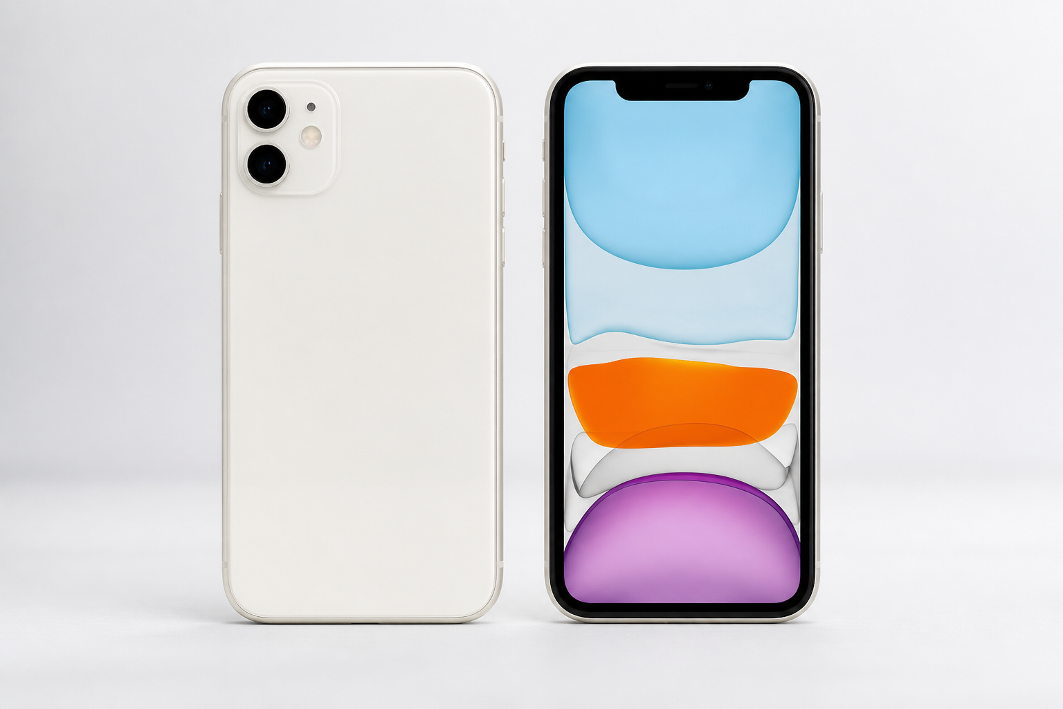 Vale a pena comprar iPhone 11 em 2026? Análise completa para quem busca smartphone Apple iPhone 11 E em vista frontal e traseira