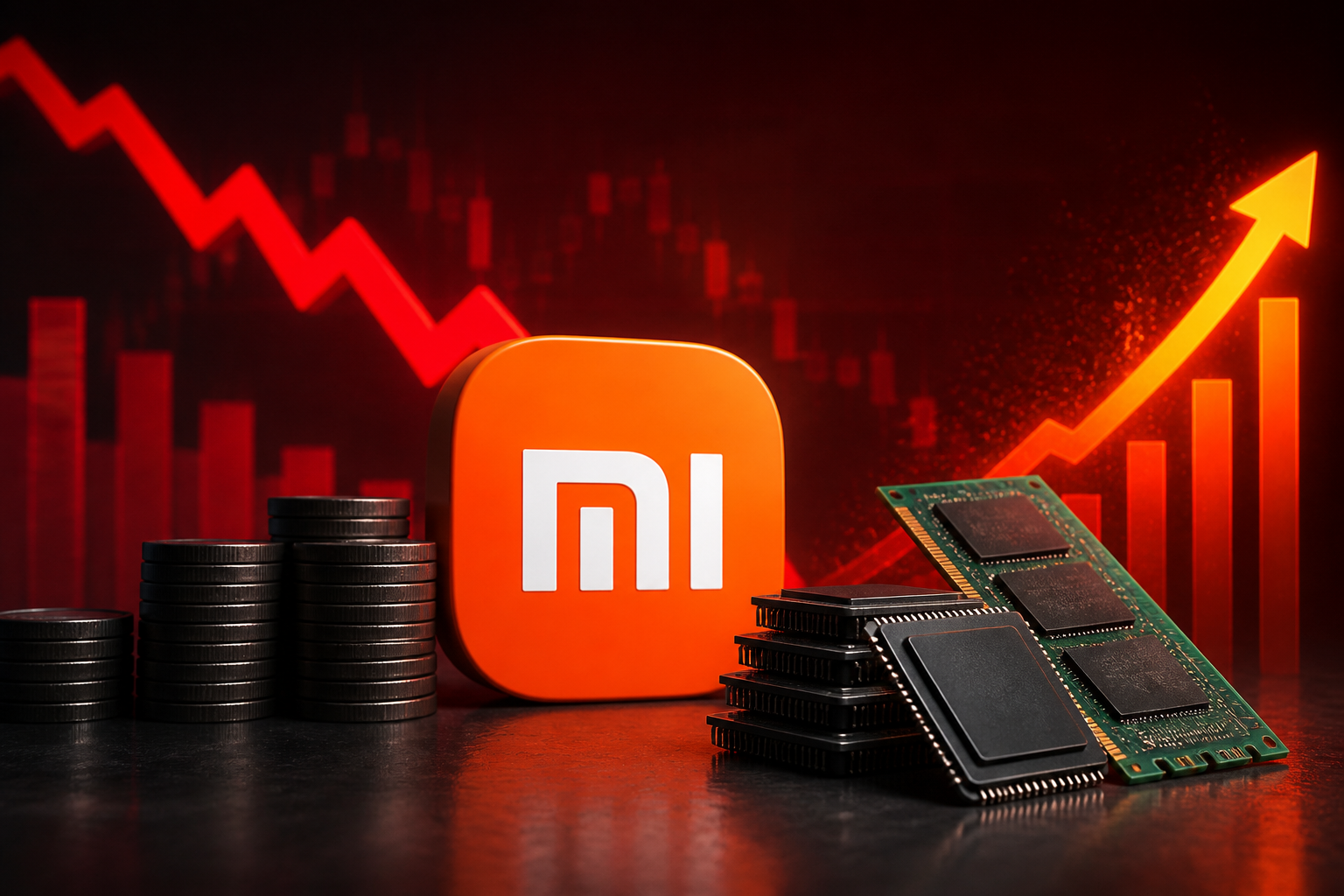 Xiaomi sofre queda de 57% no lucro enquanto custos de chips de memória disparam Imagem destacada sobre Xiaomi sofre queda de 57% no lucro enquanto custos de chips de memória disparam